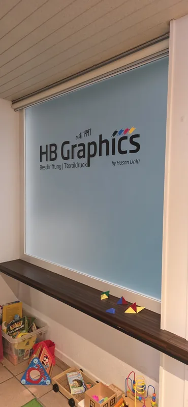 HB Graphics Sichtschutzfolie Mattglas Schaufensterfolierung Luterbach