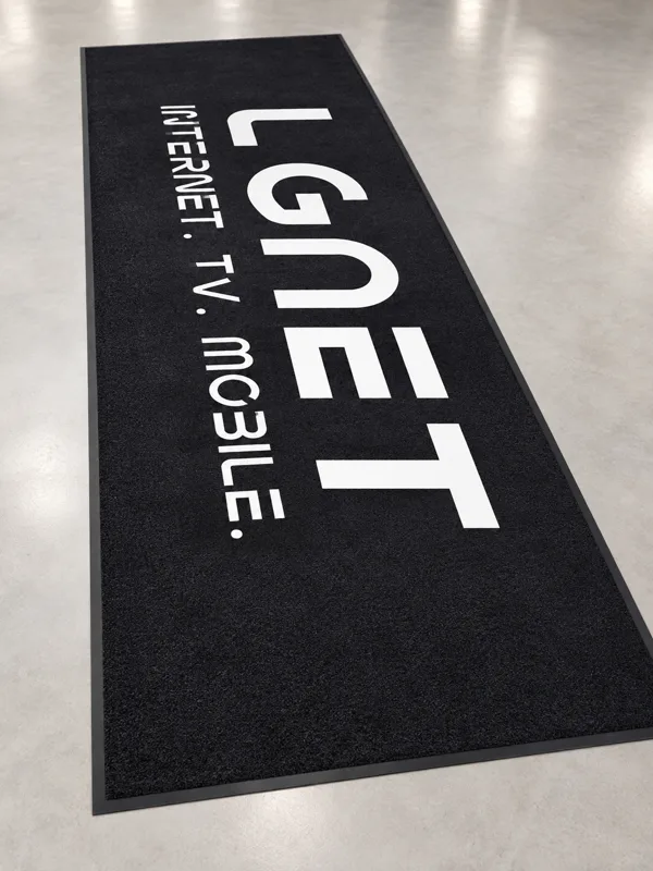 LGNET Bodenläufer Bodenteppich Werbetechnik Solothurn HB Graphics