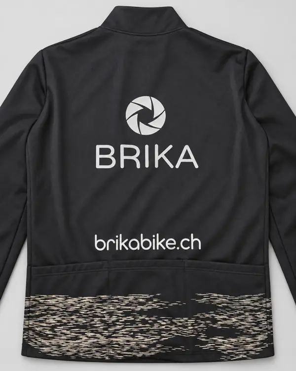 BRIKA Bike Softshelljacke Textildruck Firmenkleidung Solothurn